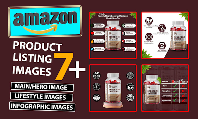 Gig Preview - Create premium amazon listing images for high converting product listings