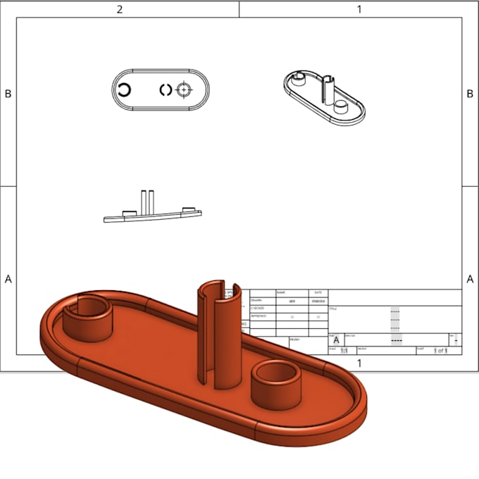 Gig Preview - Create 3d models and prototypes in fusion 360 or onshape