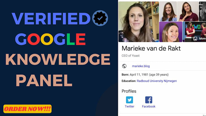 Gig Preview - Create a perfect google knowledge panel for personal branding