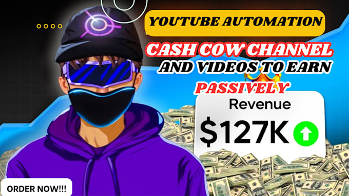 Gig Preview - Create automated cash cow videos, cash cow youtube, cash cow channel, cash cow