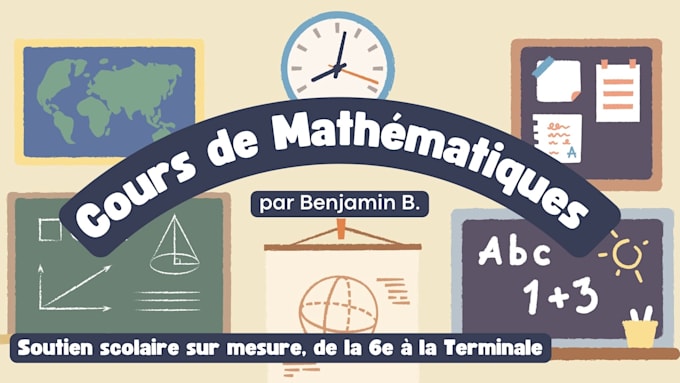 Gig Preview - Donner des cours de mathematiques en francais niveau college lycee