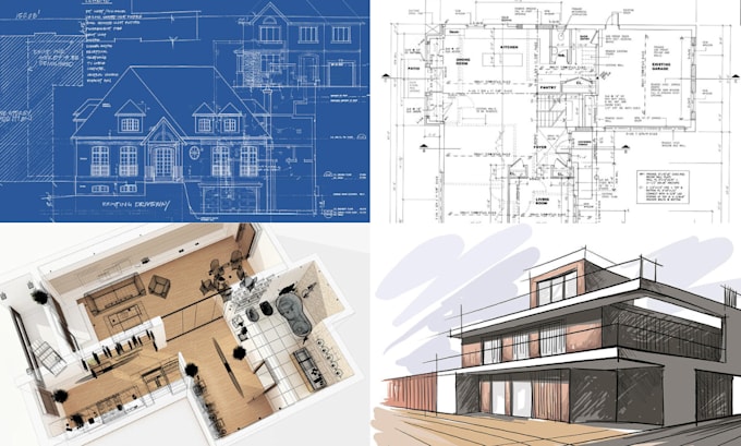 Gig Preview - Create architectural floor plans, elevations, sections, site plans using autocad