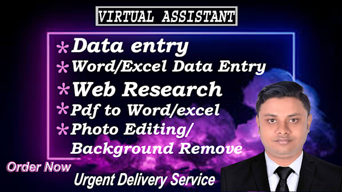 Bestseller - do data entry excel word and photo editing urgent service