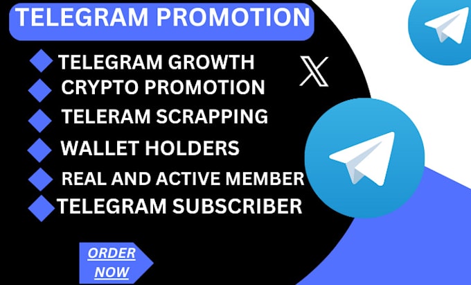 Gig Preview - Do telegram marketing memecoin promotion crypto telegram promotion token sol dex