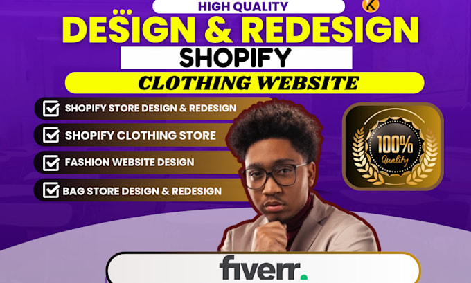 Gig Preview - Design fashion store , jewelry website, ecommerce store, design beauty store