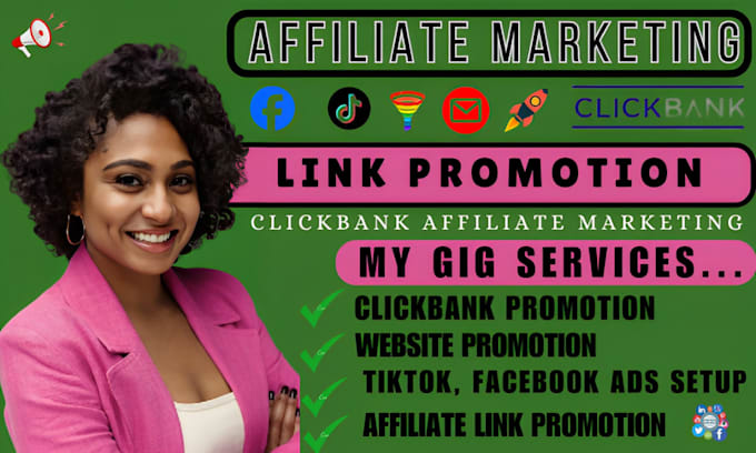 Gig Preview - Do web site affiliate link promotion amazon email marketing