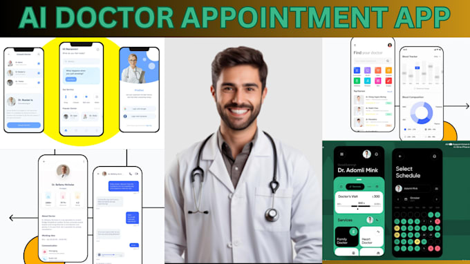 Bestseller - develop ai medical doctors appointment booking app and website