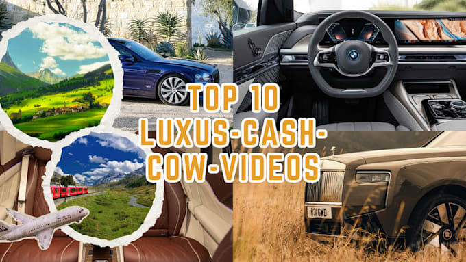 Gig Preview - Erstellen sie gesichtslose top 10 cash cow luxusvideos für youtube