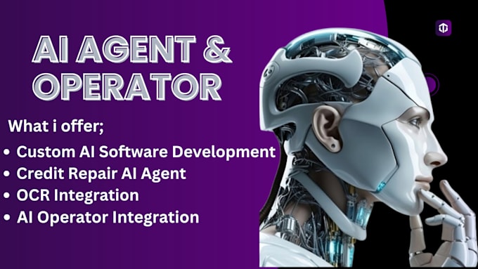 Gig Preview - Ai software developer, cua ai agent, credit repair, ocr, ai operator integration