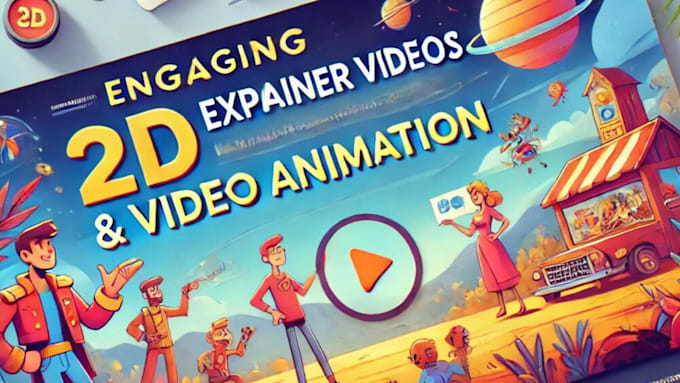 Gig Preview - Do 2d animation business video or 2d explainer video