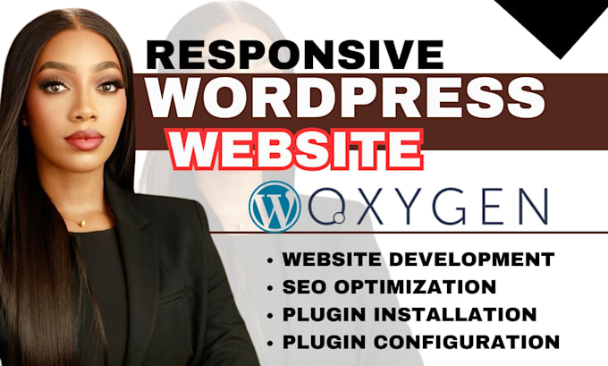 Gig Preview - Design redesign responsive wordpress website landing page with oxygen builder