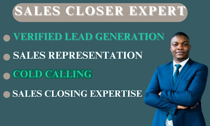 Gig Preview - Do sales closer sales representative sales leads lead generation cold calling