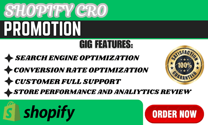 Gig Preview - Conduct a shopify store audit focusing on cro SEO and conversion rate optimize