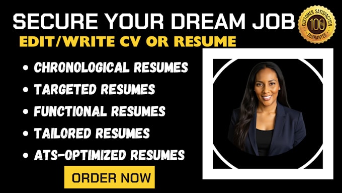 Gig Preview - Write a professional chronological and targeted resume functional resume writing