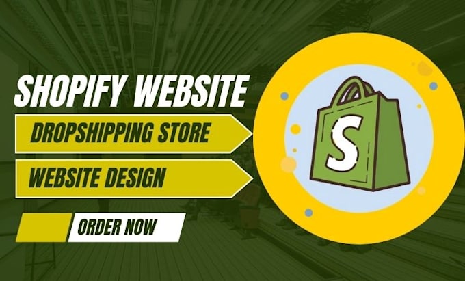 Gig Preview - Build shopify dropshipping store, dropshipping website design, shopify website