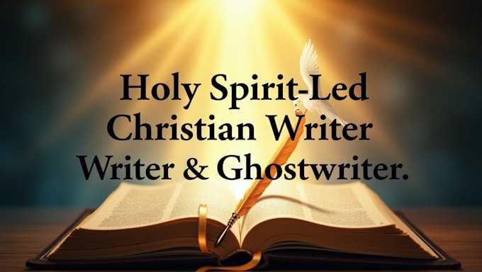 Gig Preview - Ghostwrite biblically christian non fiction ebook   self help guide devotional