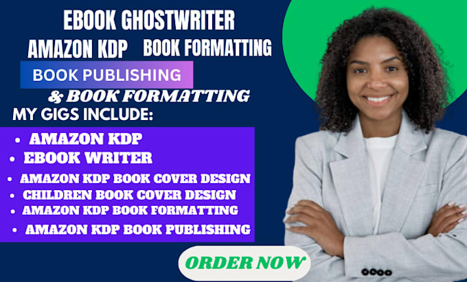 Gig Preview - Do amazon kdp book formatting, amazon kdp book editing, amazon kdp book publish