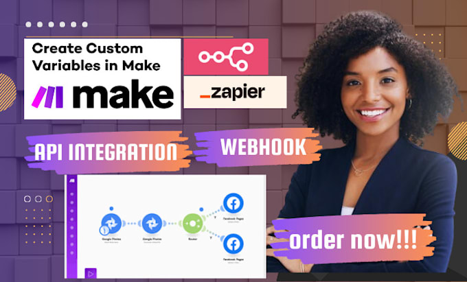 Gig Preview - Make com automation make scenario zapier integromation n8n workflow