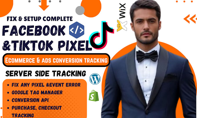 Gig Preview - Fix ga4, server side tracking, tiktok pixel, conversion api, meta facebook pixel