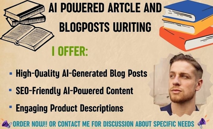 Bestseller - write SEO frendly and high quality ai generated blog posts and articles