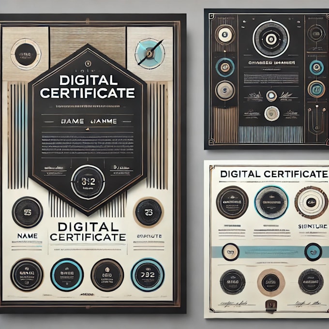 Gig Preview - Design custom digital certificate