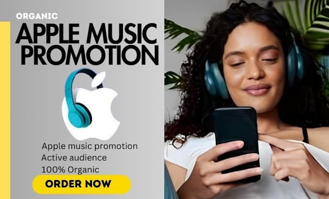 Gig Preview - Do organic apple music promotion for real streams and engagement