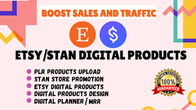 Gig Preview - Boost your etsy or stan store digital product sales with expert marketing