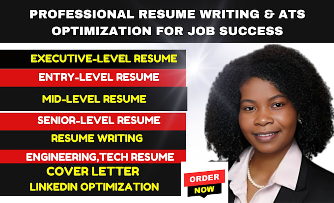 Gig Preview - Write professional resume writing service and cover letter