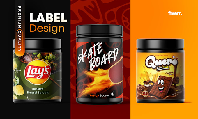 Gig Preview - Design eye catching product label and food packaging