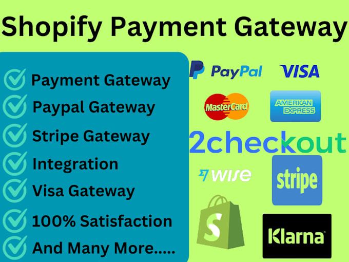 Bestseller - do verifield shopify payment,wise,paypal,stripe to your website