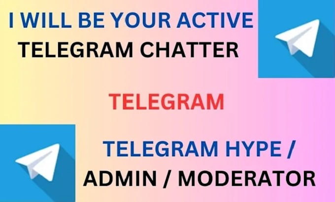 Gig Preview - Be your telegram community manager or admin with 20 chatters in crypto project