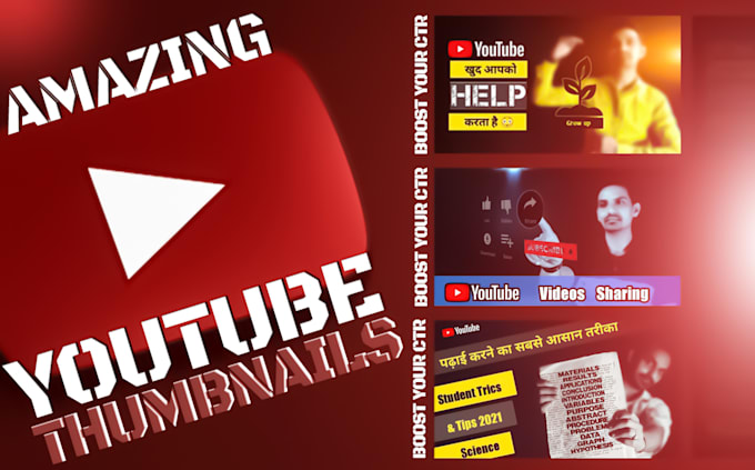 Bestseller - make professional youtube catchy thumbnails in just 24 hrs