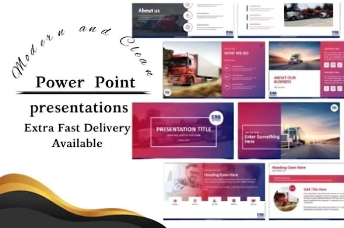 Gig Preview - Design powerpoint presentation and pitch deck design