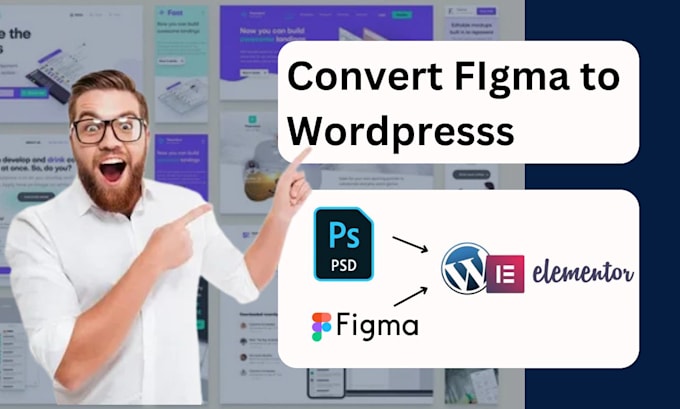 Gig Preview - Clone convert PSD, figma to wordpress with elementor