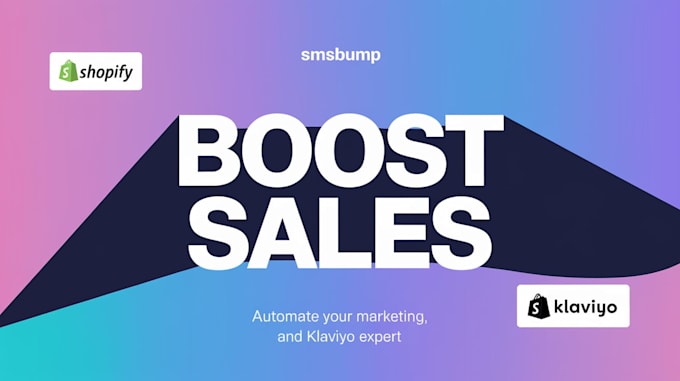 Gig Preview - Setup shopify klaviyo sms bumps sms automation email marketing for shopify sales