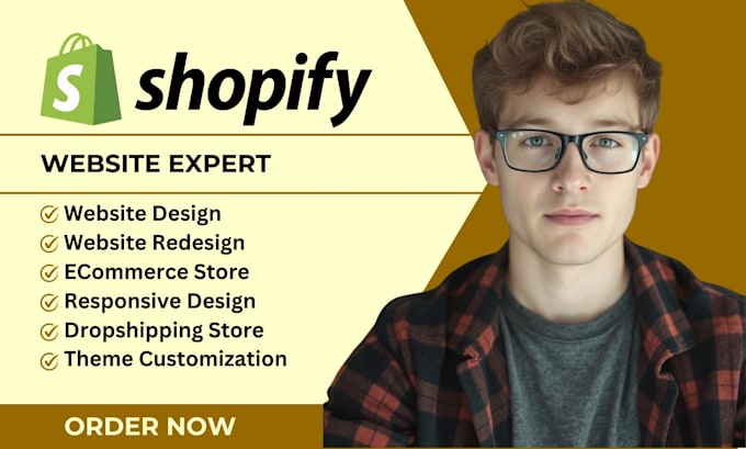 Gig Preview - Build shopify store shopify website design redesign shopify dropshipping store