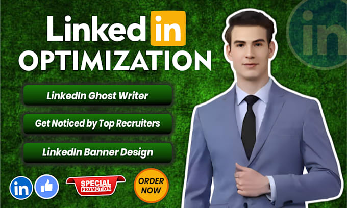 Gig Preview - Be your linkedin profile writer, ghostwriter, and optimization expert