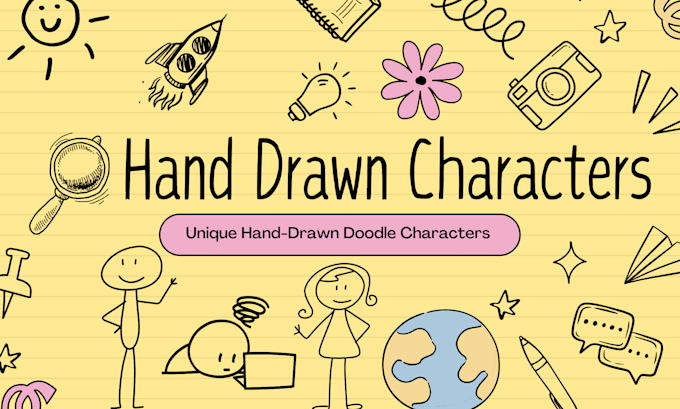 Gig Preview - Create hand drawn doodle character, illustration