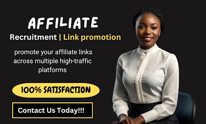 Gig Preview - Promote affiliate links organically increase affiliate program signups