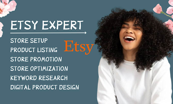 Gig Preview - Etsy store setup digital product design etsy SEO etsy optimization etsy listing