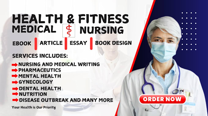 Gig Preview - Write medical, nursing, holistic health, self help ebook as a ghostwriter