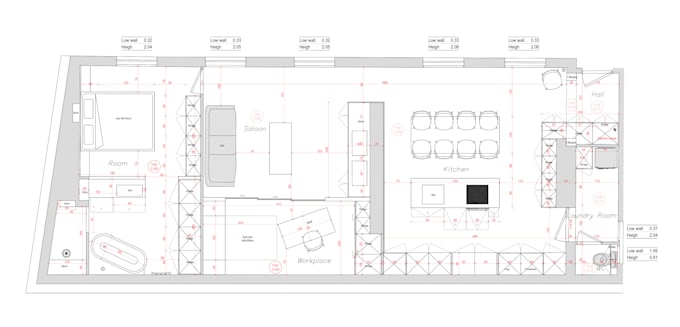 Gig Preview - Create your architectural drawing in dwg format