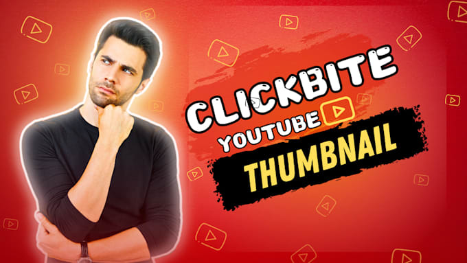 Gig Preview - Design catchy clickbait youtube thumbnail for channel