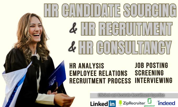 Gig Preview - Offer expert HR consulting, recruitment, and talent acquisition as HR recruiter