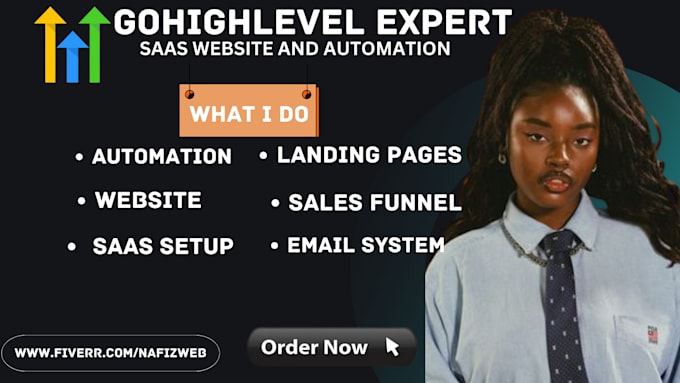 Gig Preview - Setup gohighlevel saas website, funnels, automation ghl expert