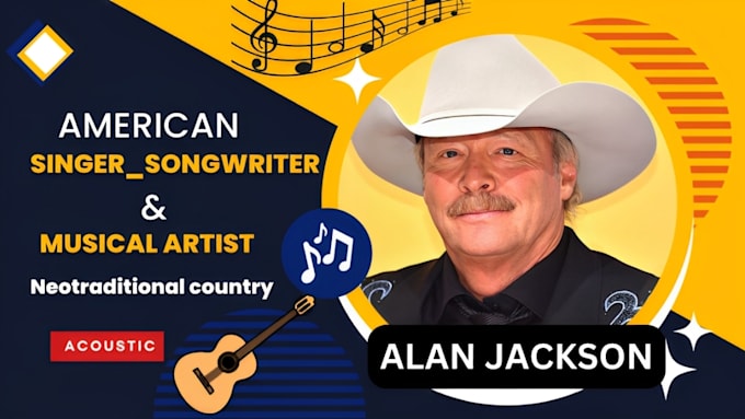 Gig Preview - Be your professional american country music singer and songwriter