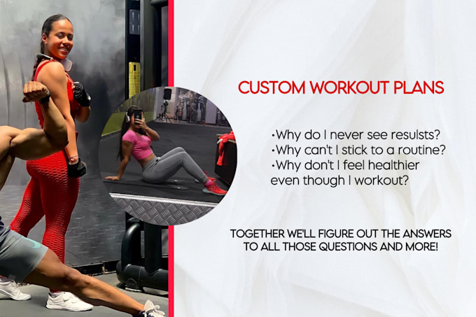 Gig Preview - Be your online personal trainer and create custom workout plans