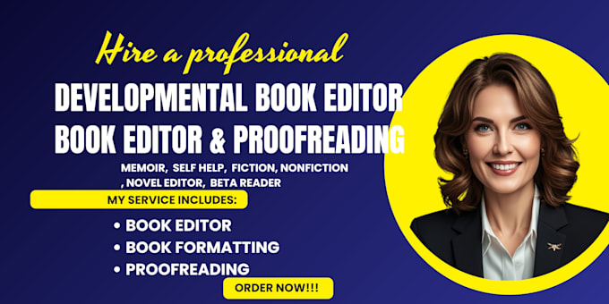 Gig Preview - Proofread and developmental edit fiction nonfiction fantasy memoir novel editor