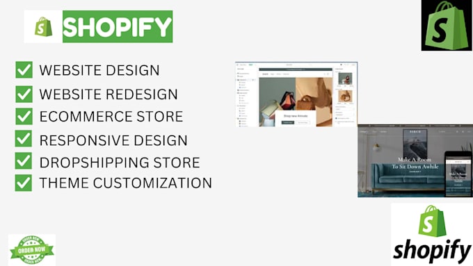 Bestseller - design and redesign a professional shopify website for your business