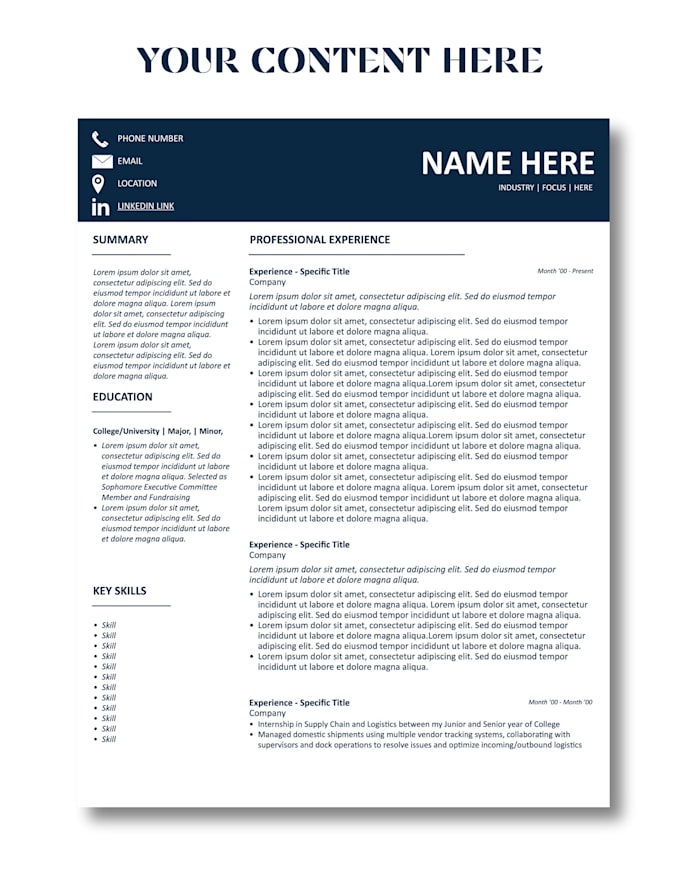 Bestseller - design a professional resume to help you stand out